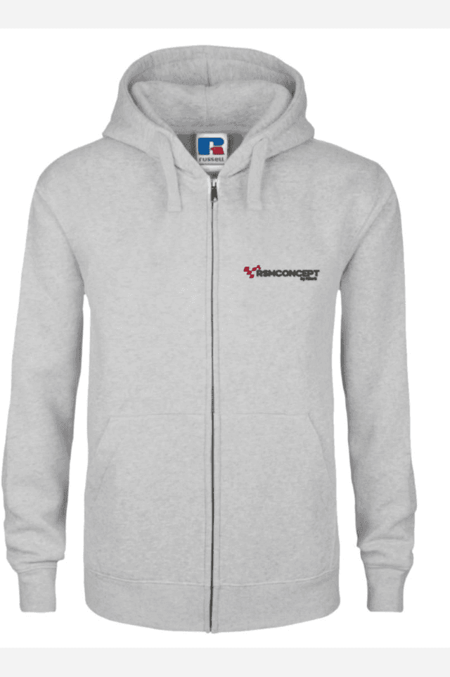 Sweat Shirt Zippé Capuche Gris - Logo OR